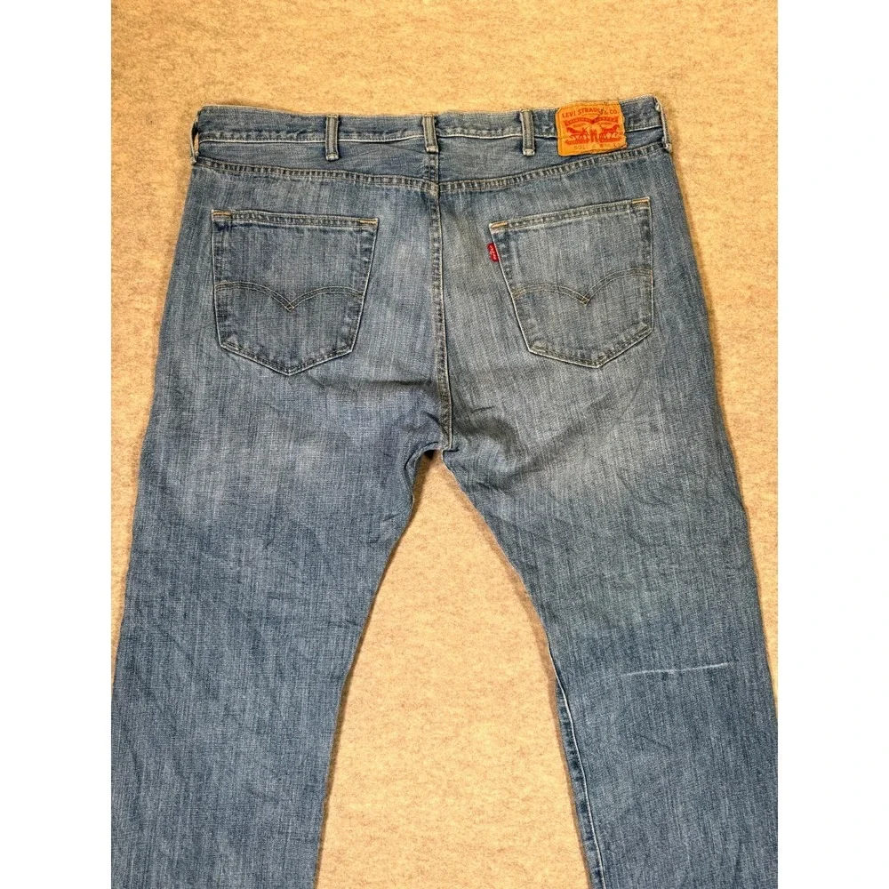 Levis 501 Original Fit Jeans Mens 38x30 Blue Denim Cotton High Rise Straight Leg